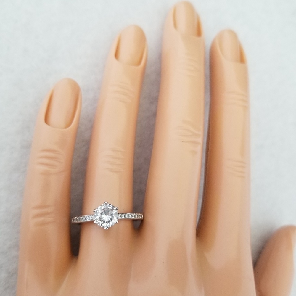 Sterling 1.25ct TW Solitaire - Picture 8 of 8